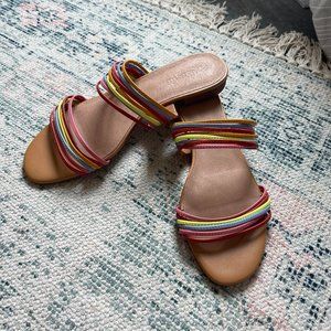 Madewell Meg Slide Sandal in Leather